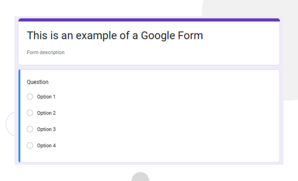 Screenshot of a Google Form