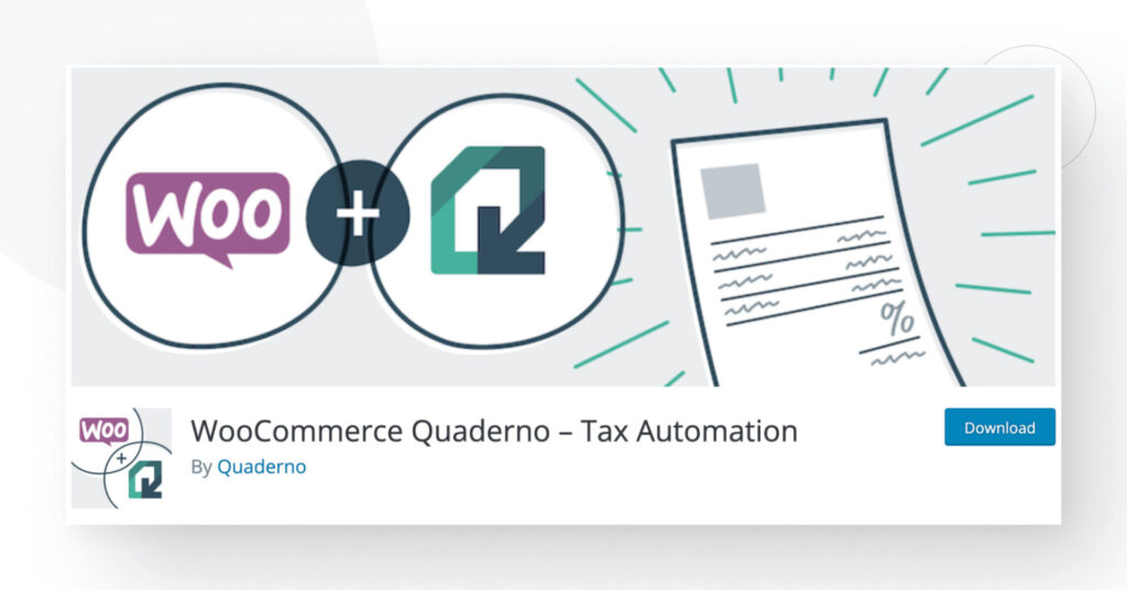 screenshot of "WooCommerce Quaderno – Tax Automation" in the WordPress plugin directory