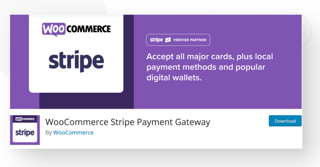 screenshot of "WooCommerce Stripe Payment Gateway" plugin in the WordPress plugin directory