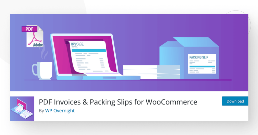 screenshot of "PDF Invoices & Packing Slips" in the WordPress plugin directory