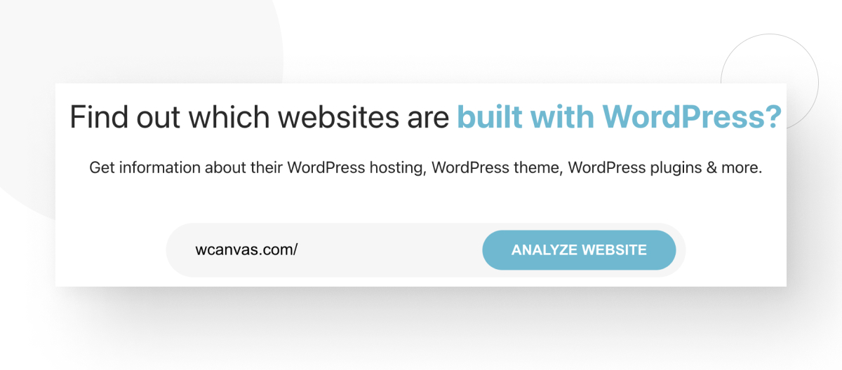 How to know if a website is made with WordPress? White Canvas