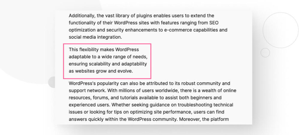 A new Paragraph block on the left column of a 50/50 split in WordPress's Gutenberg