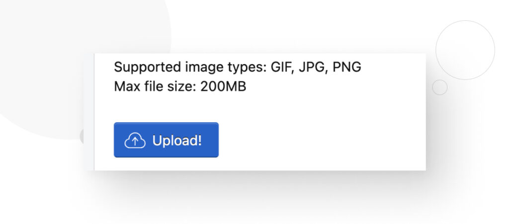 the "Upload" button from EZGIF's GIF optimizer and compressor tool