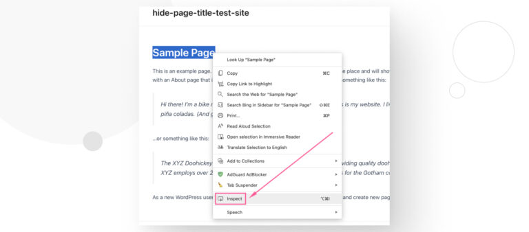 How to Hide the Page and Post Title in WordPress - White Canvas