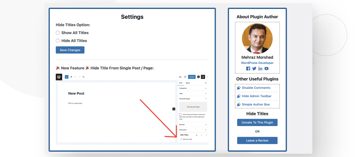 How to Hide the Page and Post Title in WordPress - White Canvas