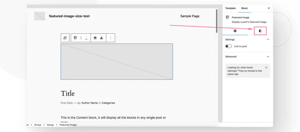 The "Styles" tab in WordPress's Site Editor