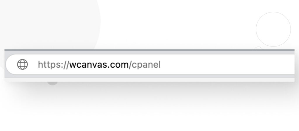 A URL in a browser's address bar