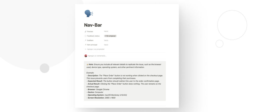 A Notion document titled "Nav-Bar"