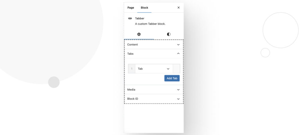 A custom tabber block in WordPress