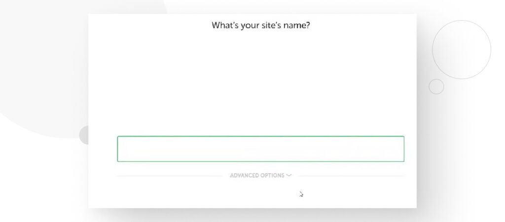 A textbox to name a new local WordPress site using the app Local