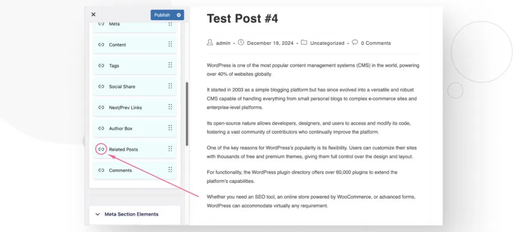 Desactivando la función "Publicaciones Relacionadas" en un tema de WordPress