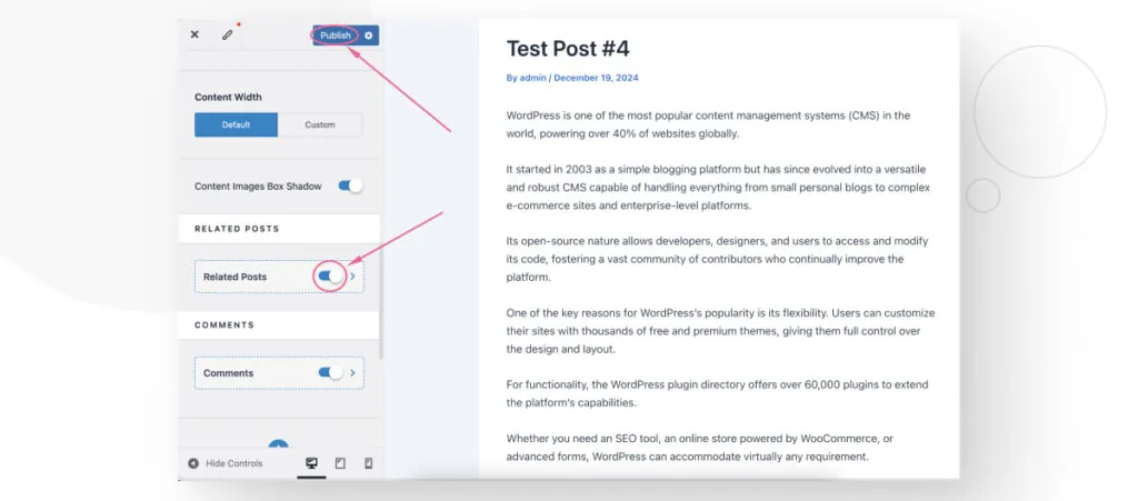 Turning off the "Related Posts" feature in a WordPress theme